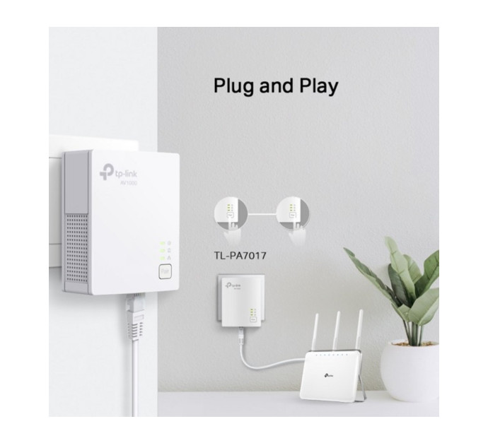 TP-LINK TL-PA7017 KIT CPL AV1000 Gigabit Pack de 2