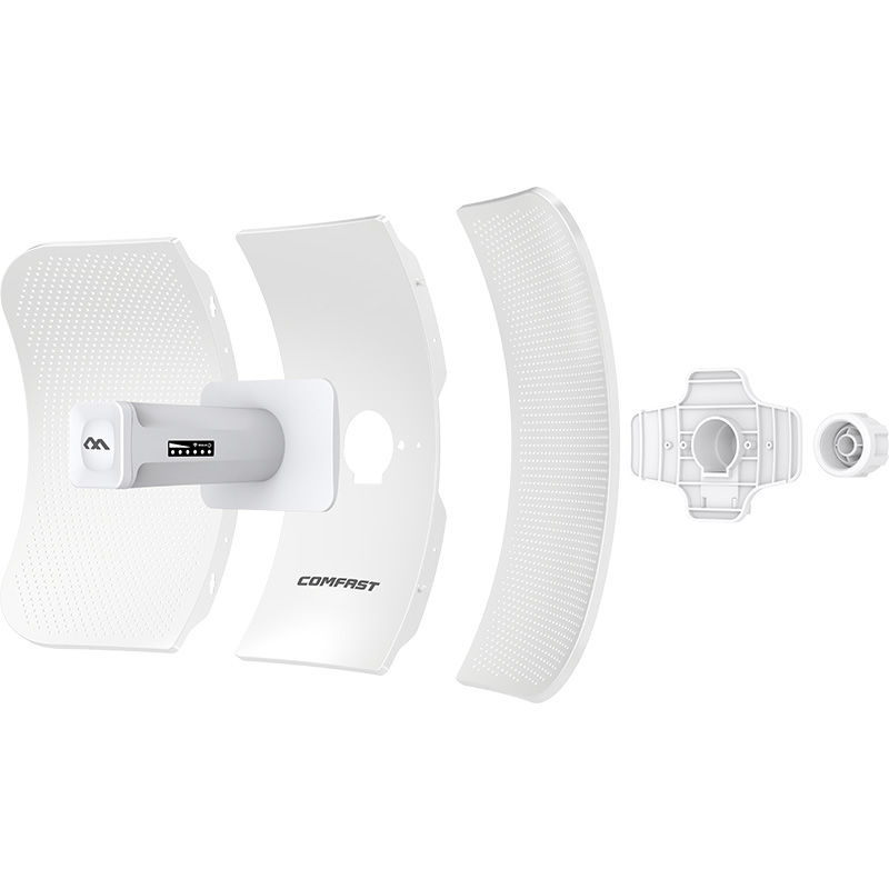 COMFAST CF-E317A 5.8G 10KM 2 * 24dBi Pont Sans Fil Extérieur 300Mbps Routeur Signal Booster CPE WiFi Répéteur Extender