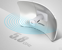COMFAST CF-E317A 5.8G 10KM 2 * 24dBi Pont Sans Fil Extérieur 300Mbps Routeur Signal Booster CPE WiFi Répéteur Extender