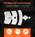 COMFAST CF-E319A V2 25KM 900Mbps 5,8G Extérieur Longue Portée sans Fil Pont WiFi CPE Point d'Accès Antenne 26dBi