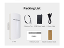 COMFAST – répéteur Wifi CPE sans fil, 300mbs, série Mini Bridge, pour l'extérieur, point d'accès pour projet de caméra IP, portée de 1 à 2KM, CF-E120A