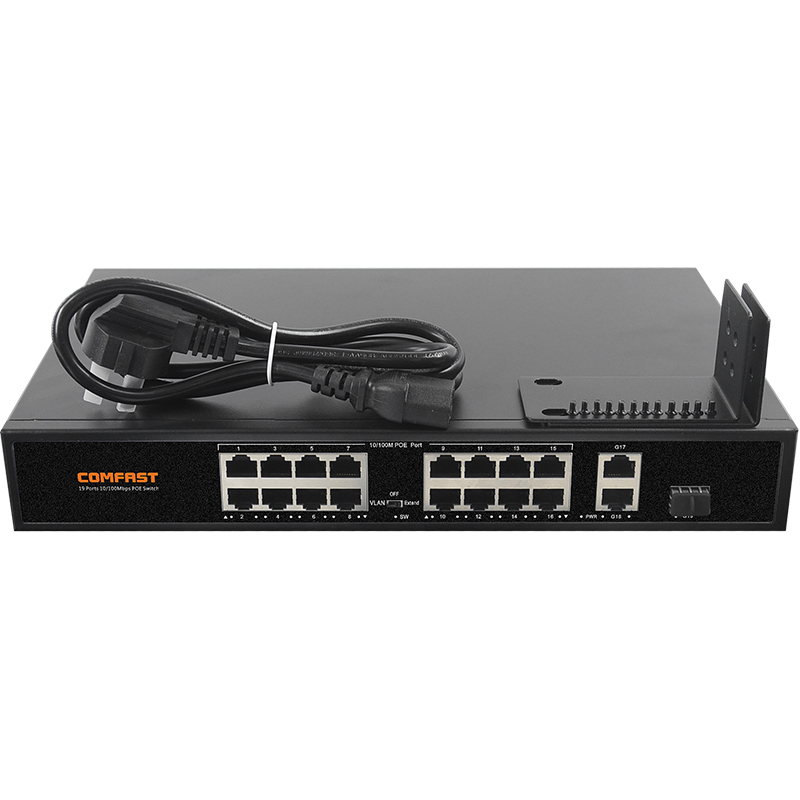 Comfast – commutateur POE intelligent, 19 Ports, CF-SF1162P M/Giga, haute vitesse, 2 x Gigabit RJ45 IEEE 100. 3af/at,