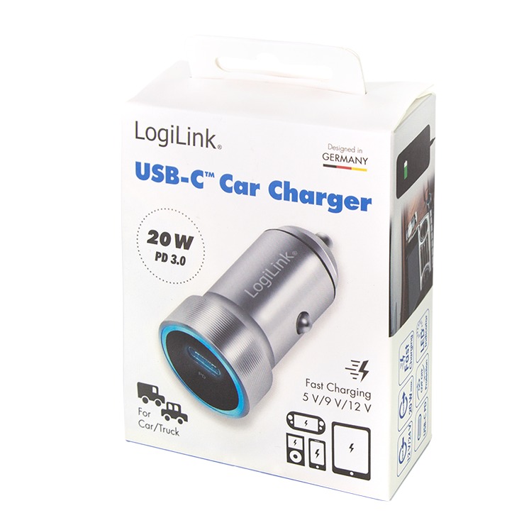 Mini adaptateur de voiture 12V / USB-C 20W - PA0260