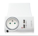 Chargeur 4 en 1, 2 ports USB avec support téléphone - PA0166