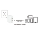 Adaptateur Secteur USB 1 port 2,1A + 1 port 1A - PA0094