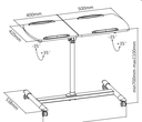Support sur roulette pour vidéoprojecteur/notebook - BP0067A
