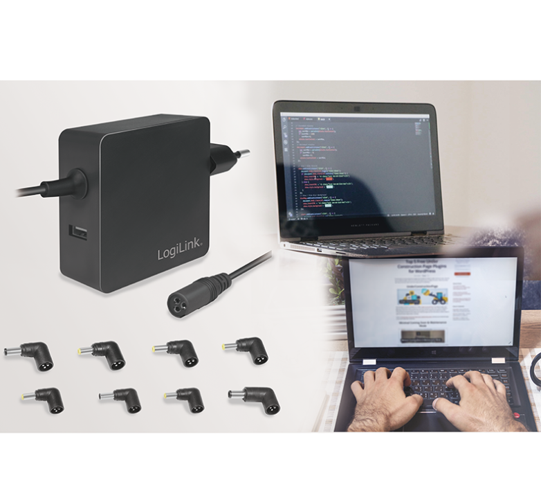 Alimentation secteur avec port USB pour portable 70 W - PA0214