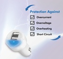 Mini adaptateur de voiture 12V / 2xUSB 10,5W - PA0227