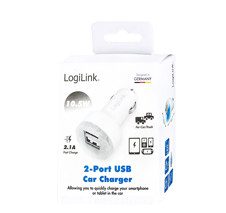 Mini adaptateur de voiture 12V / 2xUSB 10,5W - PA0227