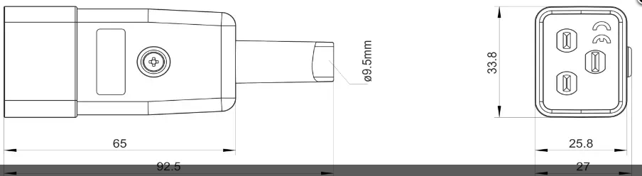 Fiche électrique C20 mâle
