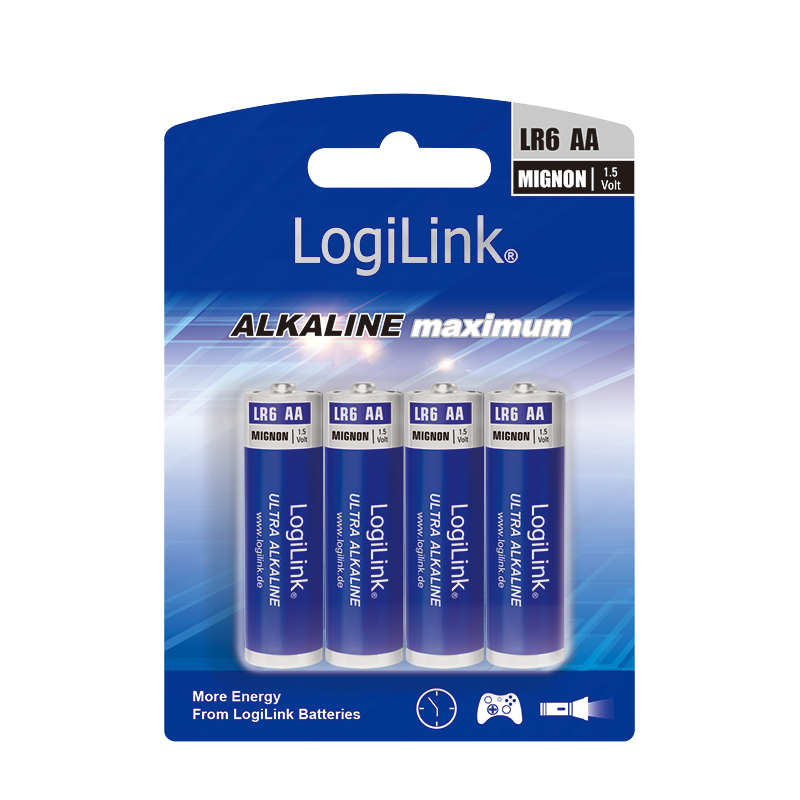 Piles LR6 AA 1,5V Blister de 4 - LR6B4
