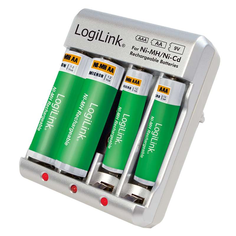 Chargeur accus 2 ou 4 AA/AAA ou 9V - PA0168