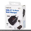 Adaptateur Secteur USB-C + USB-A 2 port 20W - PA0274