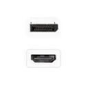 Adaptateur DisplayPort M / HDMI F - Blanc - CV0057