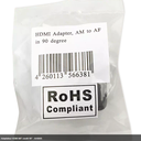 Adaptateur HDMI M/F coudé 90° - AH0005