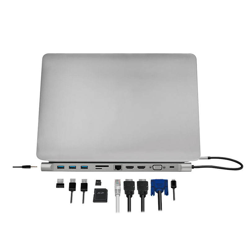 Station d'accueil USB-C 3.2 4K, 11 ports, UA0373