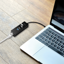 Convertisseur USB3.0 / RJ45 Gigabit + Hub 3 ports USB3.0 - UA0173A
