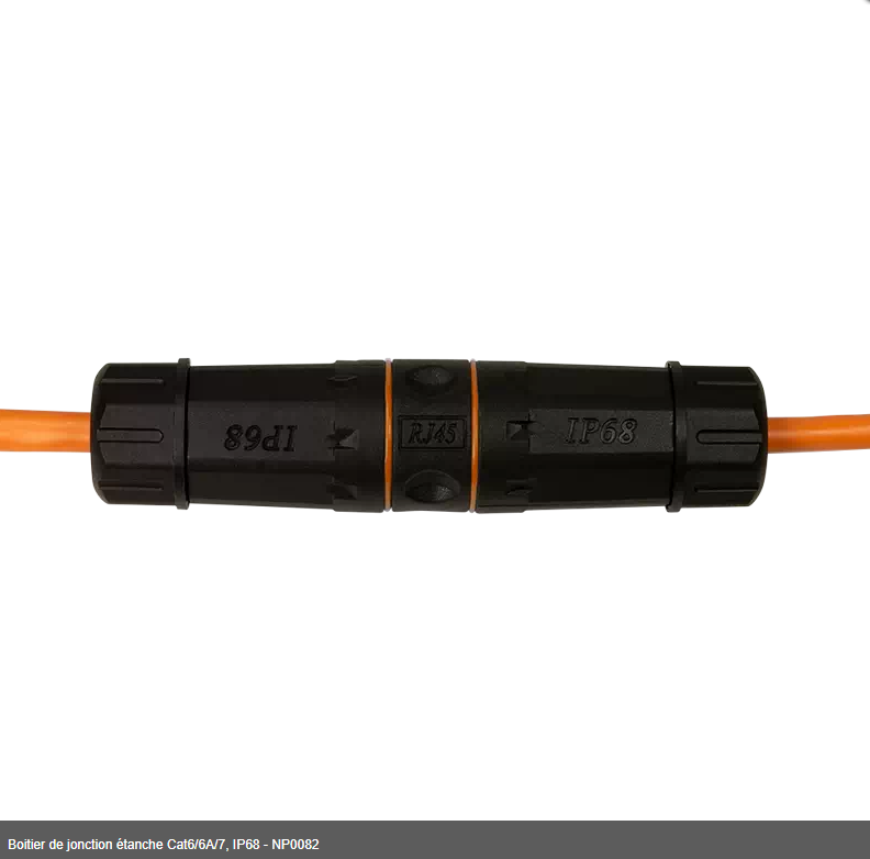 Boitier de jonction étanche Cat6/6A/7, IP68 - NP0082