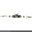 Connecteur de jonction Cat6A blindé - MP0046