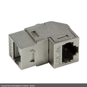 Traversée RJ45 CAT6A blindée F/F Coudé 90° - NK4025