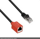 Adaptateur de protection Cat6A RJ45 M/F 0,20m - NP0079N