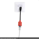 Adaptateur de protection Cat6A RJ45 M/F 0,20m - NP0079N
