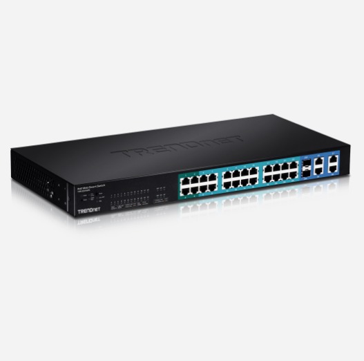 Switch PoE+ Web Smart 10/100 Mb/s à 28 ports