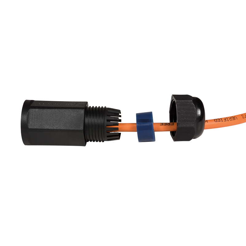Coupleur étanche RJ45 F/F Cat6 blindé IP67