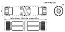 Coupleur étanche RJ45 F/F Cat6A blindé IP67 - NP0081
