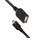 Adaptateur OTG Micro USB mâle vers USB A femelle 20cm - AA0035