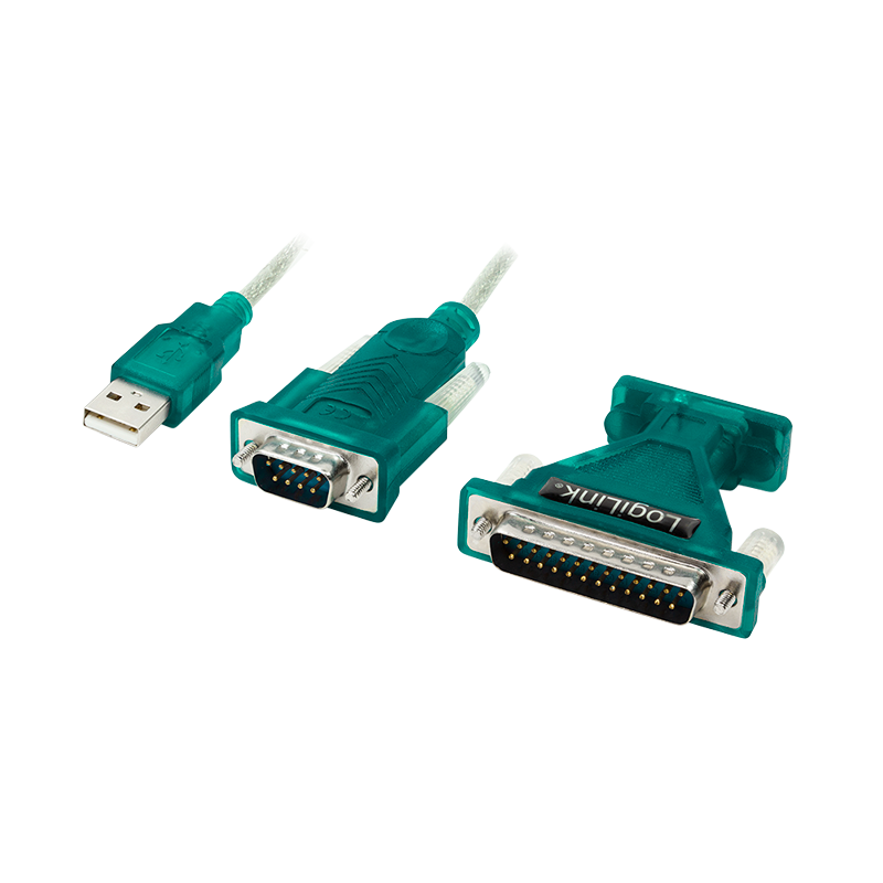Convertisseur USB2.0 à RS232 + Adaptateur DB9/DB25 - UA0042B