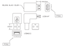 Adaptateur USB2.0 A vers A M/F coudé 270° - AU0027