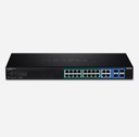 Switch PoE+ 370W Web smart Gigabit à 20 ports