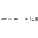 Convertisseur USB2.0 à Série RS232 1,50m - AU0048