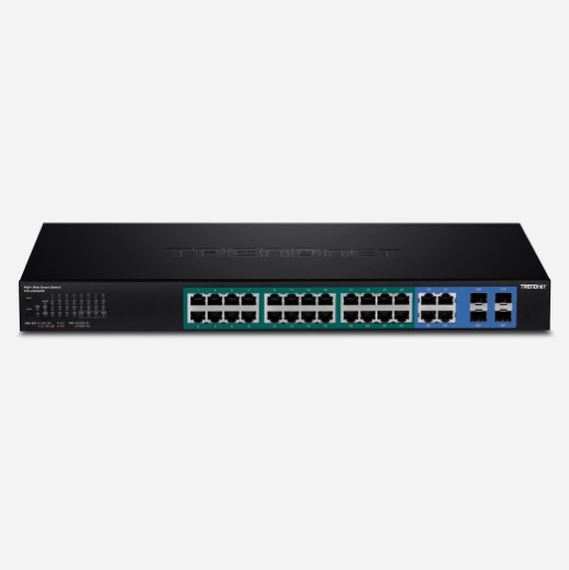 Switch PoE+ Web smart Gigabit à 28 ports
