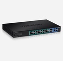 Switch PoE+ Web smart Gigabit à 28 ports
