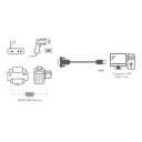 Convertisseur USB-C à Série RS232 DB9M 1,20m - AU0051A
