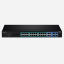 Switch PoE+ Web smart Gigabit à 28 ports