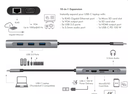 Station d'accueil USB-C 3.2 4K, 10 ports - UA0383