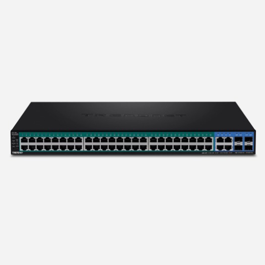 Switch PoE+ Web smart Gigabit à 52 ports
