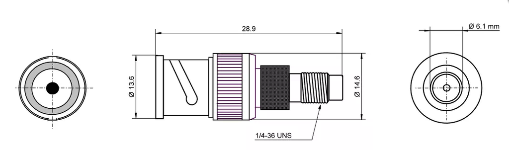 Adaptateur SMA femelle / BNC mâle