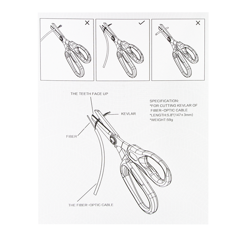 Ciseaux kevlar fibre optique - WZ0065