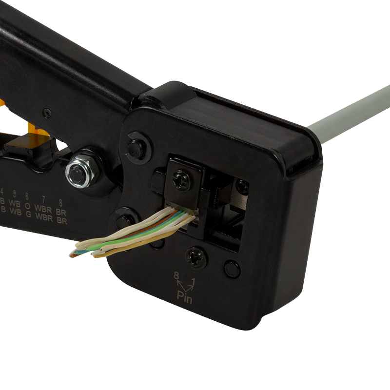 Pince à sertir RJ11/RJ12/RJ45 avec cutter - WZ0037