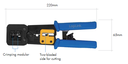 Pince à sertir RJ11/RJ12/RJ45 avec cutter - WZ0037