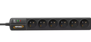 Parasurtenseur S6 Black Line II, 6 prises