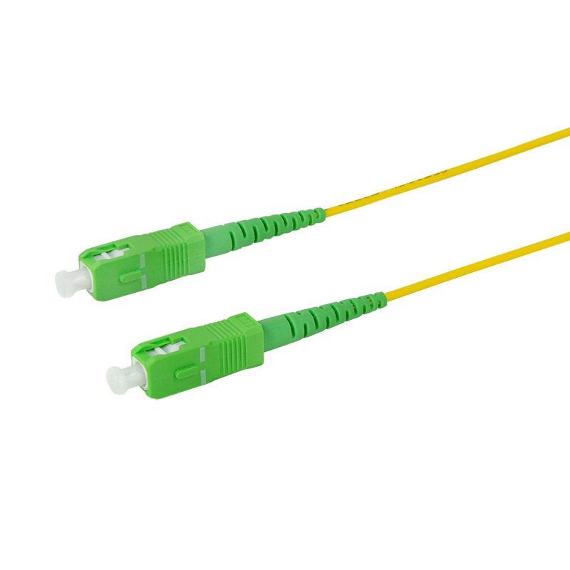 SC/APC - SC/APC Simplex Monomode 9/125µ 1,00m - jaune