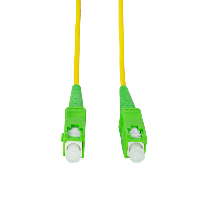 SC/APC - SC/APC Simplex Monomode 9/125µ 1,00m - jaune
