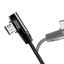 Cordon USB2.0 A vers Micro USB 1,00m, coudé - CU0142