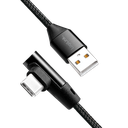 Cordon USB2.0 A vers USB-C 1,00m, coudé - CU0138