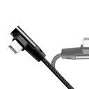 Cordon USB2.0 A vers USB-C 1,00m, coudé - CU0138